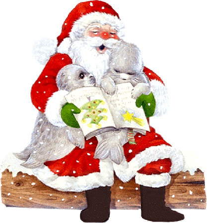 Papá Noel y Santa Claus en Navidad: Imágenes Animadas, Gifs y