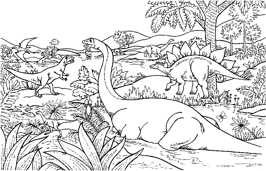 dibujo-para-colorear-dinosaurio-imagen-animada-0015