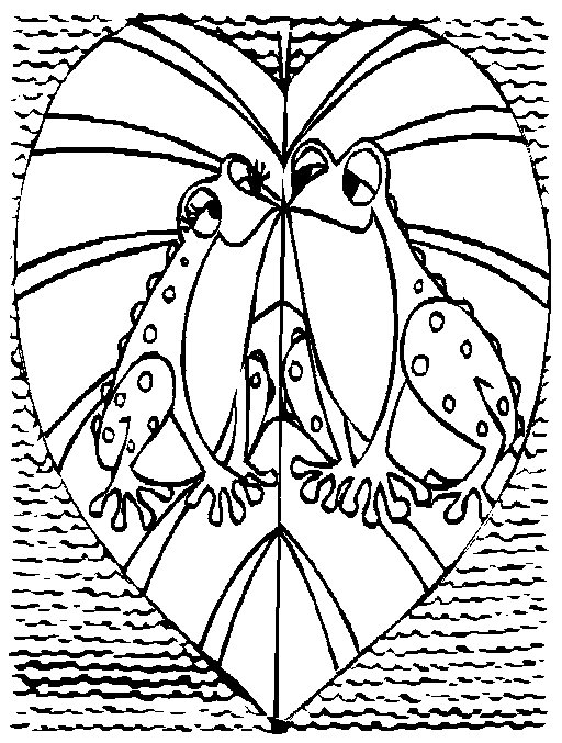 dibujo-para-colorear-rana-y-sapo-imagen-animada-0012