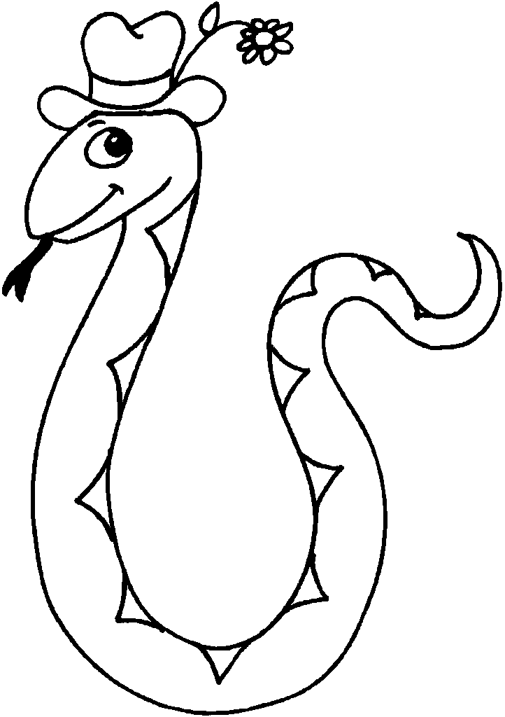 dibujo-para-colorear-serpiente-imagen-animada-0004