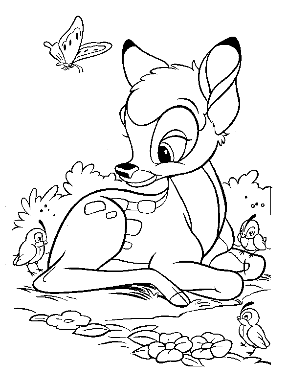 dibujo-para-colorear-bambi-imagen-animada-0008