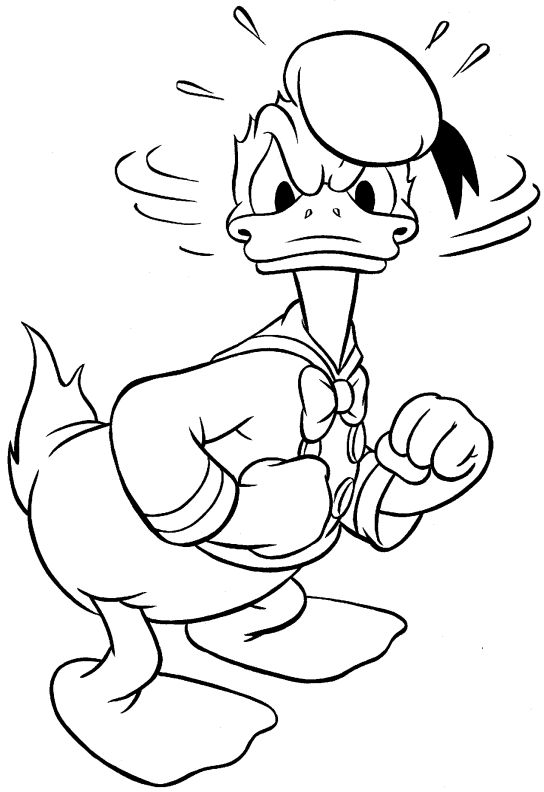 dibujo-para-colorear-pato-donald-imagen-animada-0035