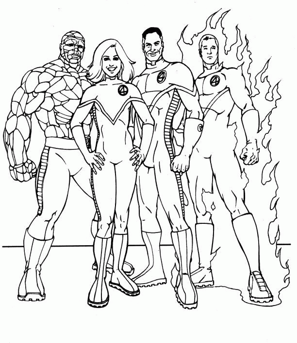 dibujo-para-colorear-los-4-fantasticos-imagen-animada-0003