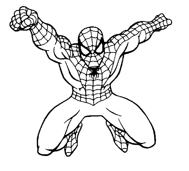 dibujo-para-colorear-spiderman-imagen-animada-0043