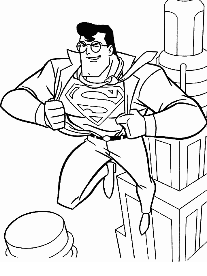 dibujo-para-colorear-superman-imagen-animada-0007