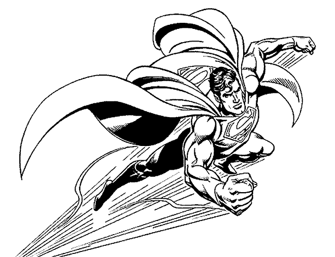 dibujo-para-colorear-superman-imagen-animada-0008