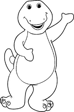 dibujo-para-colorear-barney-imagen-animada-0002