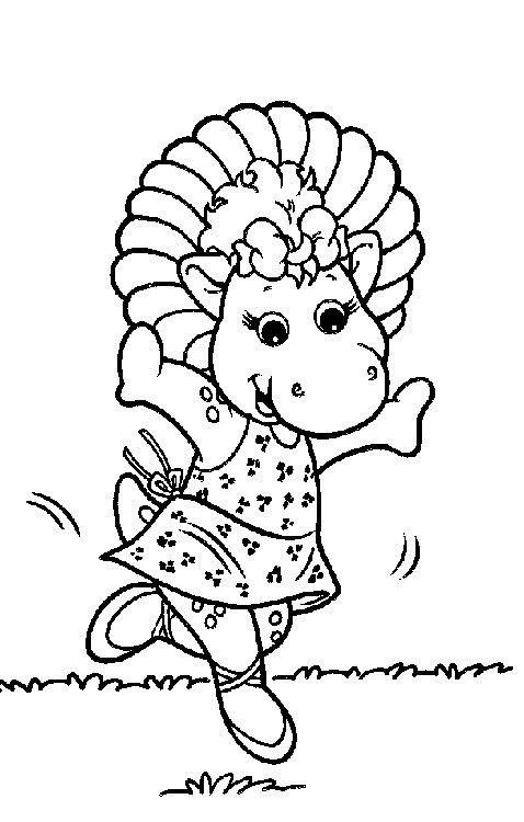 dibujo-para-colorear-barney-imagen-animada-0004
