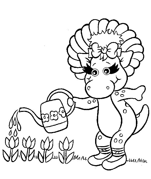 dibujo-para-colorear-barney-imagen-animada-0010