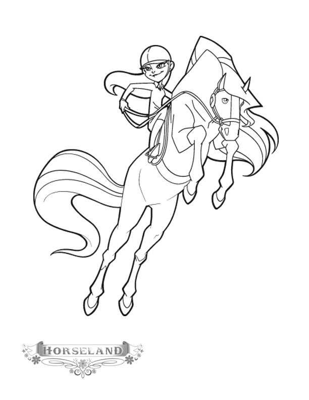 dibujo-para-colorear-horseland-imagen-animada-0006