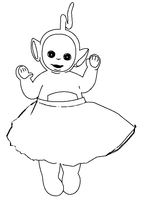 dibujo-para-colorear-teletubbie-imagen-animada-0023